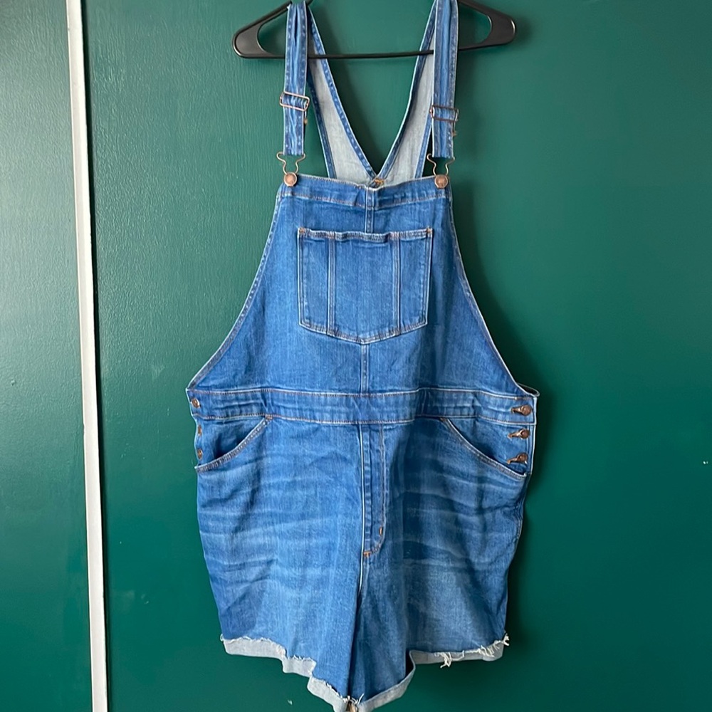 Womens Overalls Plus Size 22 Blue